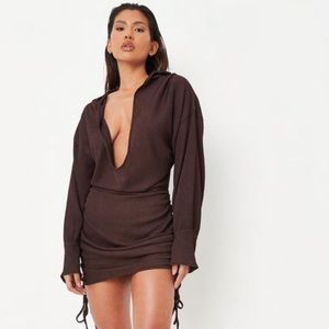 Missguided Brown Mini Dress